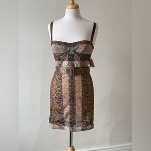 NWT Burberry Plaid Corset Mini Dress w/ Belt – Size US 6 – Retail $4790